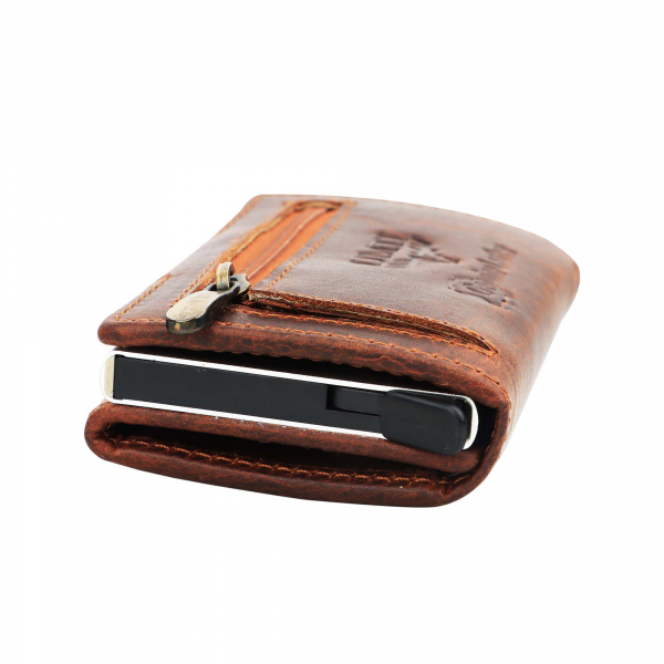 Slim Wallet mit Münzfach & RFID-Schutz 24- (10A) Mini Geldbörse Herren & Damen - Kartenetui Kreditkartenetui - Portmonee Geldbeutel Portemonnaie Neu